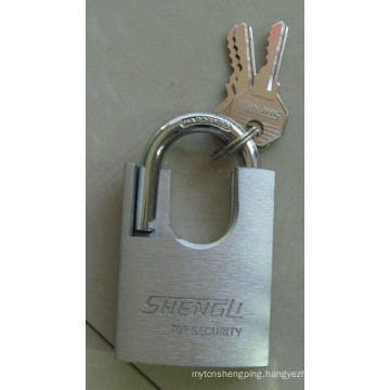 Silver Painted Shackle Protected Padlock